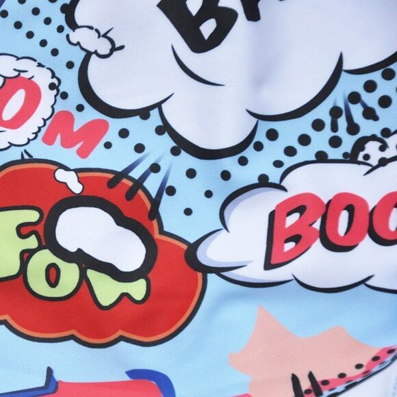 Men's bang comic swim trunks, swimsuit, soft shorts for beach size XL - Picture 9 of 10